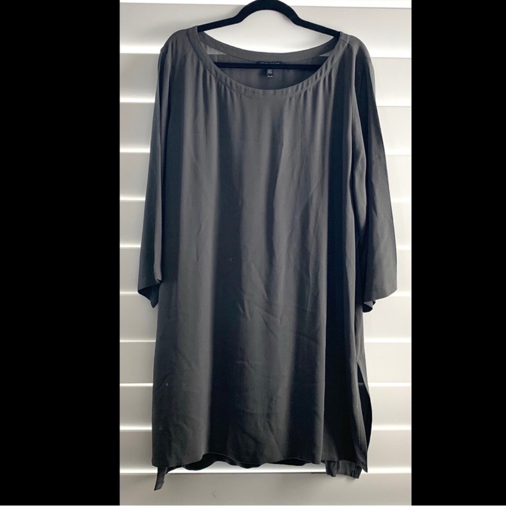 Eileen Fisher XL silk tunic top